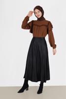 Vêtements hijab TABA BLOUSE À VOLANTS DÉTAIL GUIPURE 40332