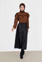 Vêtements hijab TABA BLOUSE À VOLANTS DÉTAIL GUIPURE 40332