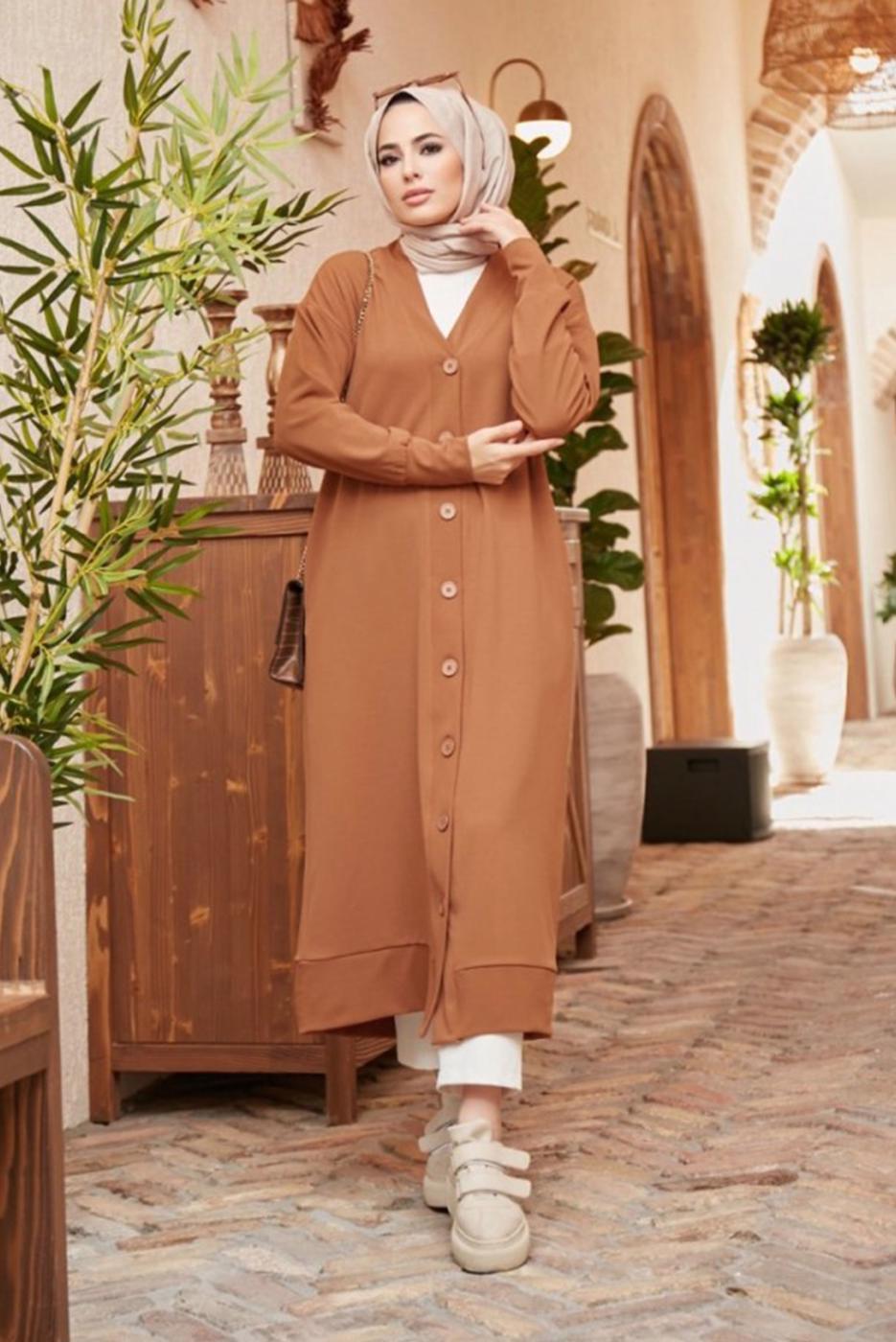 Hijab clothing TABA BUTTONED JACKET 5503 