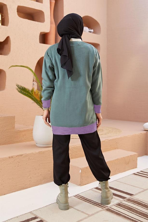 Vêtements hijab  COLORED BUTTONED CARDIGAN 5742  - TRENDTESETTÜR