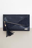 Vêtements hijab BLEU MARINE POCHETTE À DÉTAILS EN DAIM 042