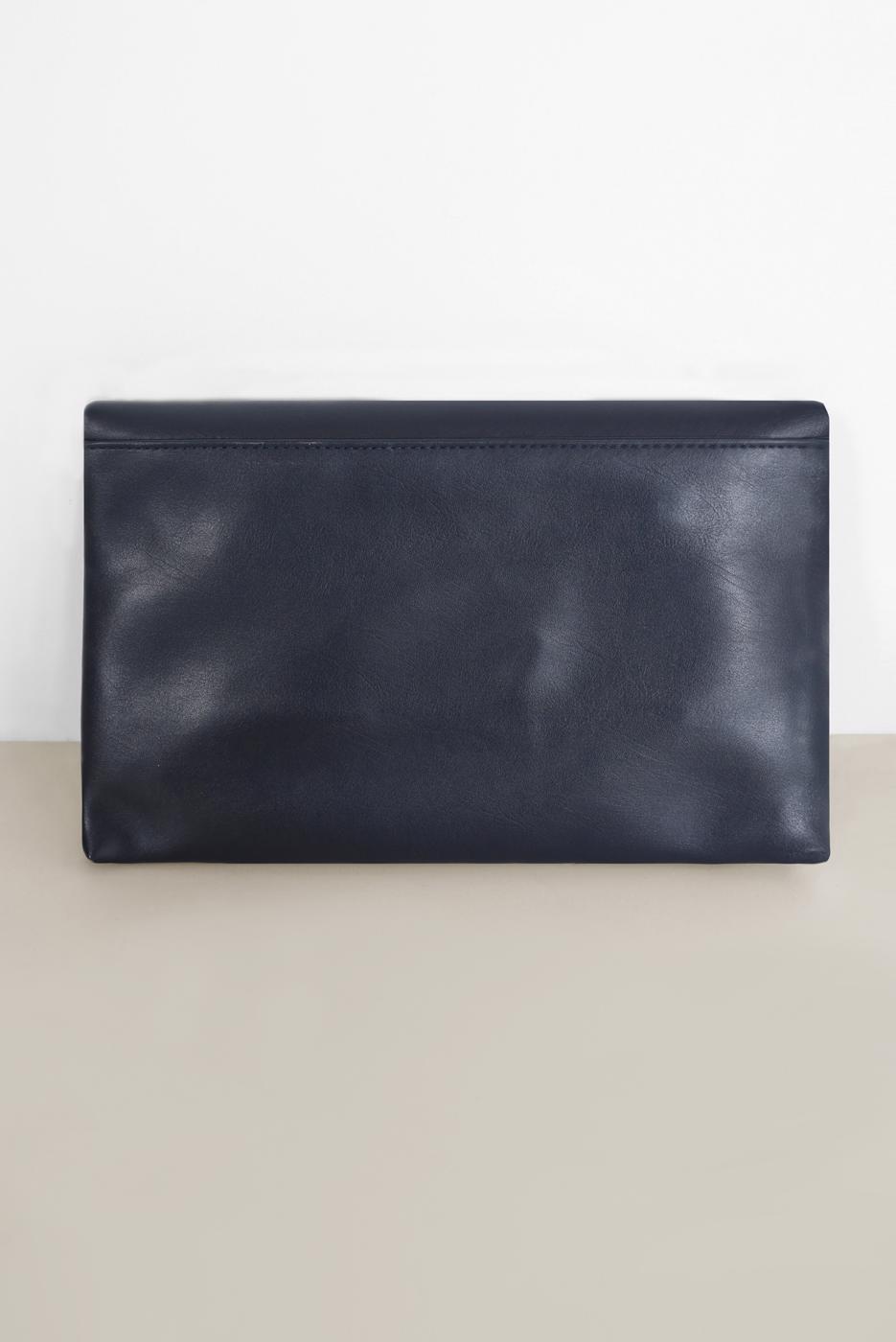 Vêtements hijab BLEU MARINE POCHETTE À DÉTAILS EN DAIM 042
