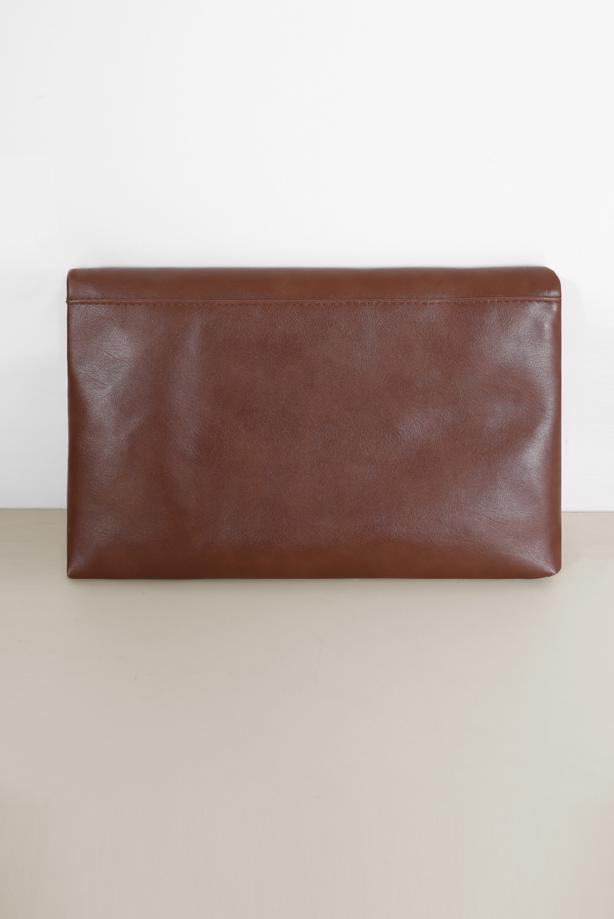 Hijab clothing TABA SUEDE DETAIL CLUTCH BAG 042  - TRENDTESETTÜR