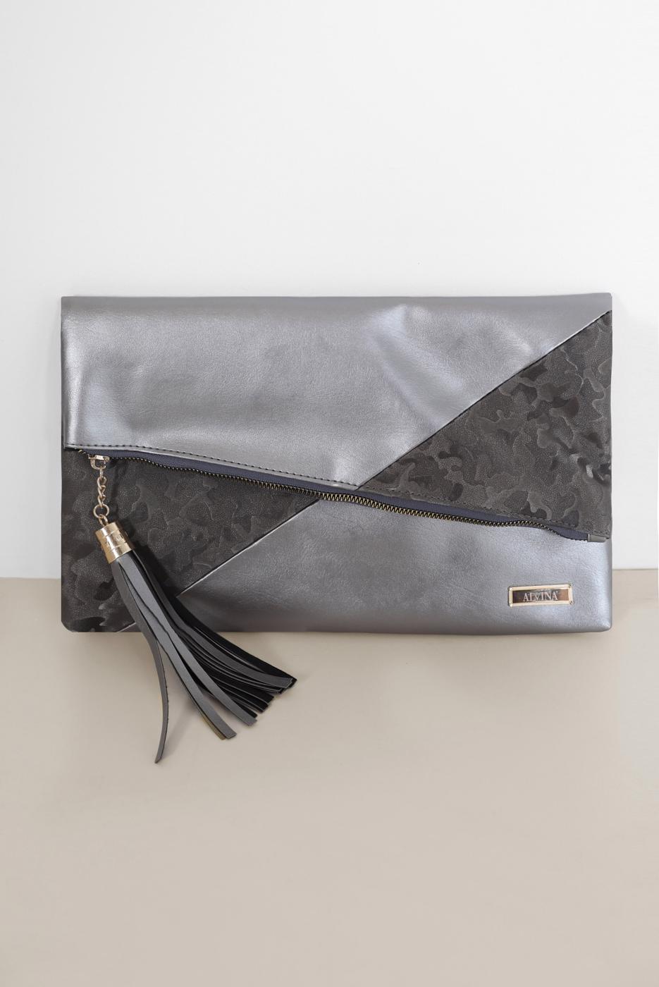 Vêtements hijab BEIGE POCHETTE À DÉTAILS EN DAIM 042