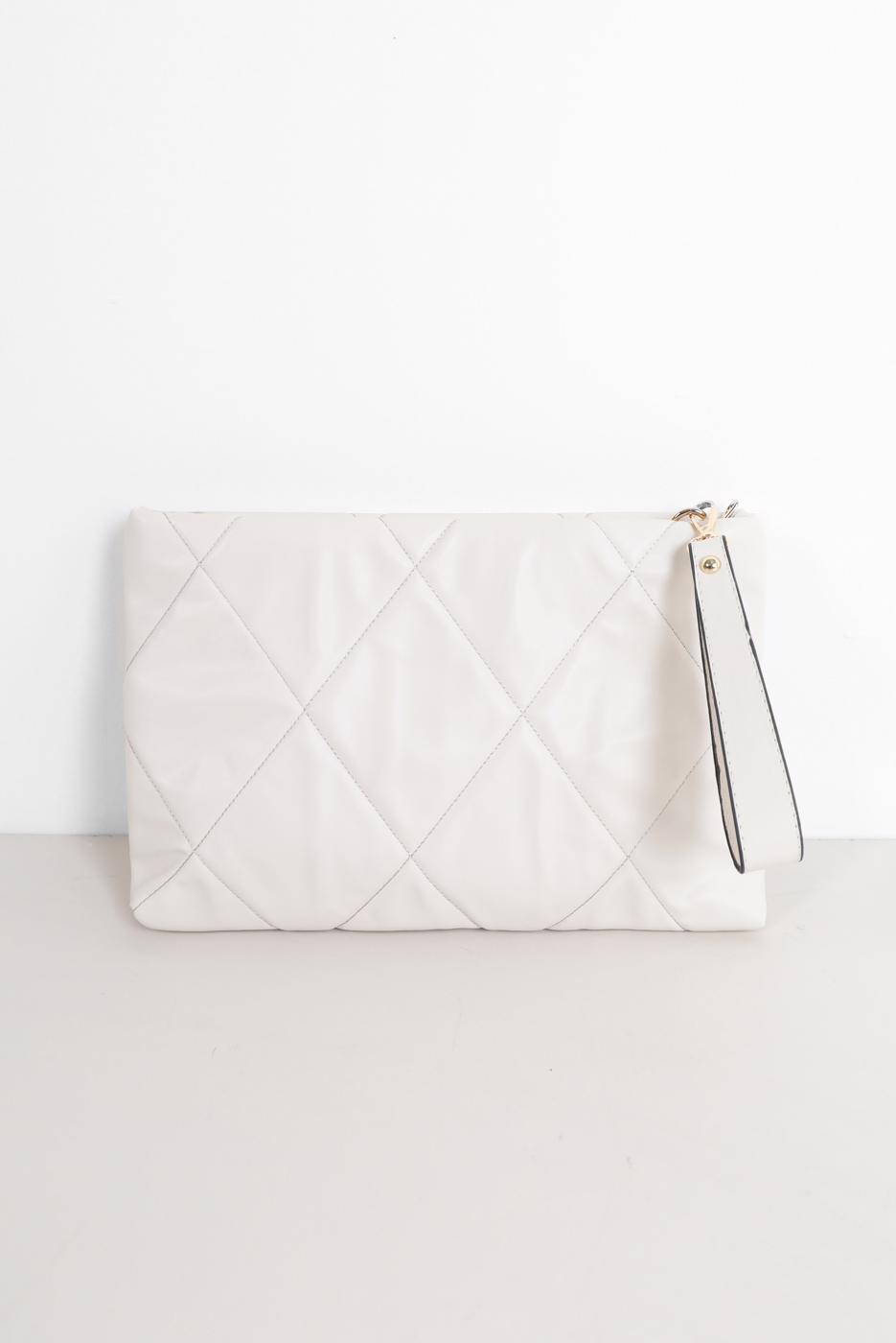 Vêtements hijab CRÈME POCHETTE ALVİNA 055