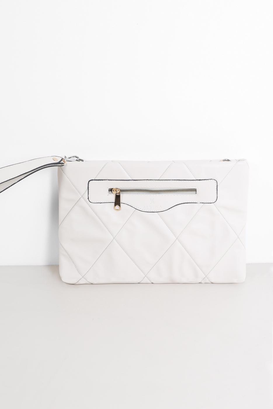 Vêtements hijab CRÈME POCHETTE ALVİNA 055