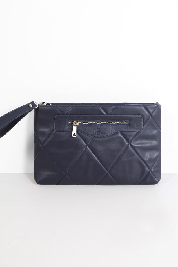 Hijab clothing NAVY BLUE ALVİNA CLUTCH BAG 055  - TRENDTESETTÜR