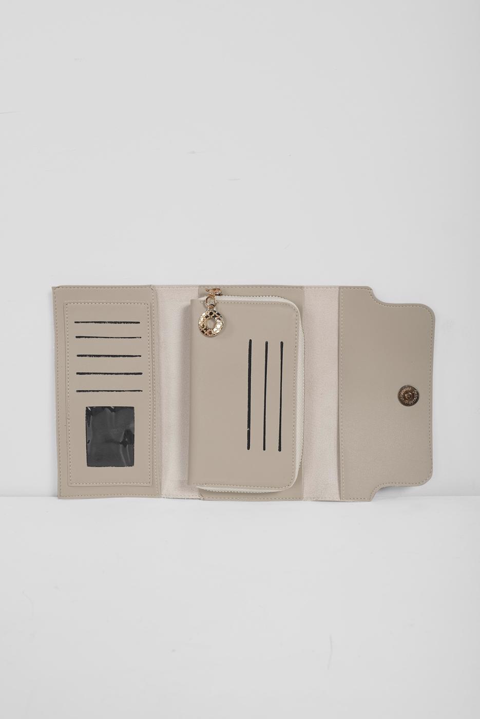 Hijab clothing MINK ALVİNA LOGO PRINT PURSE 1022 