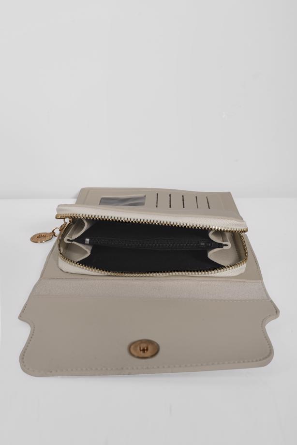 Hijab clothing MINK ALVİNA LOGO PRINT PURSE 1022  - TRENDTESETTÜR