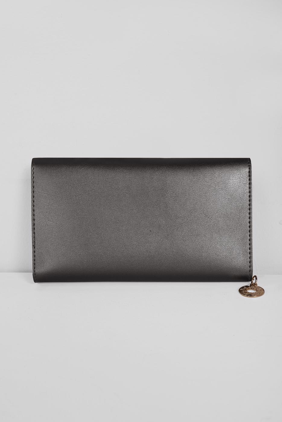 Vêtements hijab BEIGE PORTEFEUILLE IMPRIMÉ LOGO ALVİNA 1022