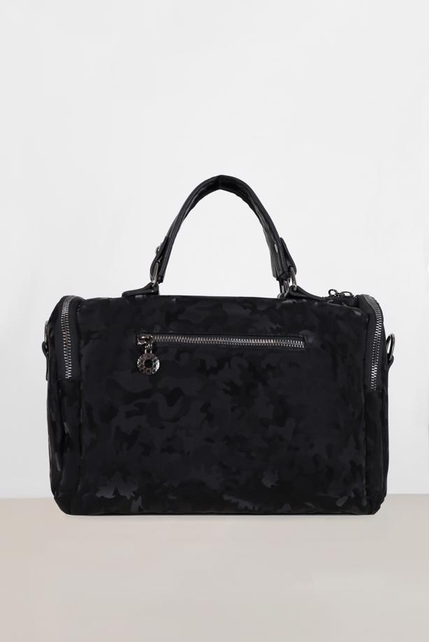 Hijab clothing BLACK ALVİNA PATTERNED GEM DETAIL BAG 6010  - TRENDTESETTÜR