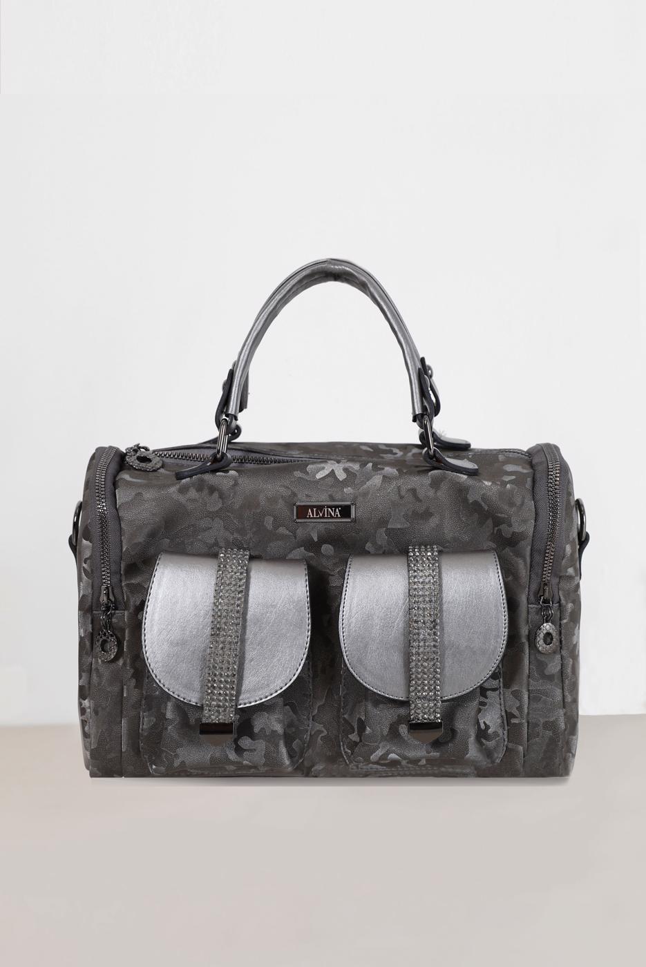 Vêtements hijab BEIGE SAC À MOTIFS GEMMES ALVİNA 6010