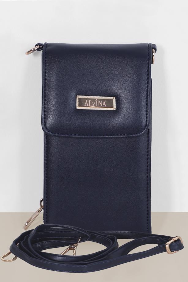 Hijab clothing NAVY BLUE ALVİNA PURSE LOOKING BAG 6033 - TRENDTESETTÜR