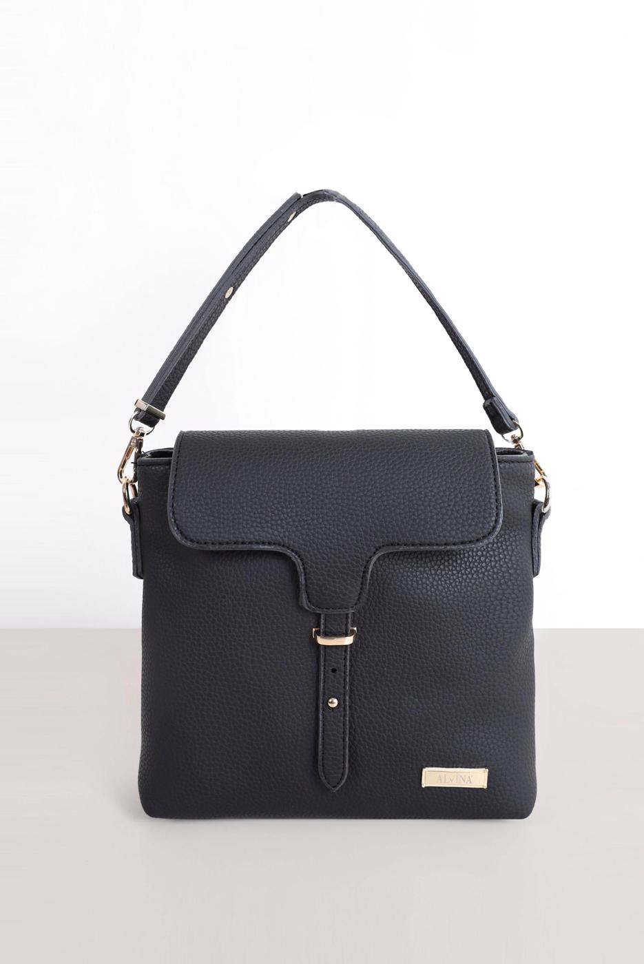 Hijab clothing BLACK ALVİNA BELT DETAIL BAG 9032 