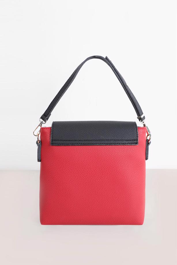 Hijab clothing RED ALVİNA BELT DETAIL BAG 9032  - TRENDTESETTÜR