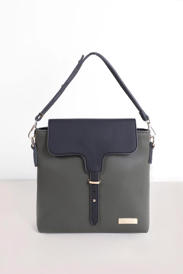 Hijab clothing KHAKI ALVİNA BELT DETAIL BAG 9032  - TRENDTESETTÜR