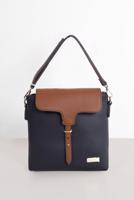 Vêtements hijab BLEU MARINE ALVİNA CEINTURE DÉTAIL SAC 9032