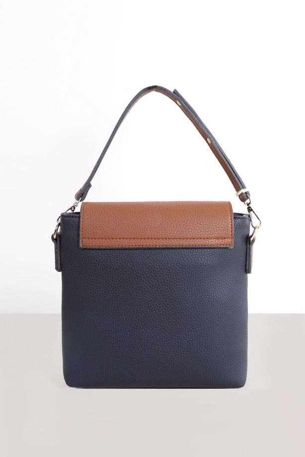 Hijab clothing NAVY BLUE ALVİNA BELT DETAIL BAG 9032  - TRENDTESETTÜR