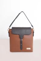 Tesettür giyim TABA ALVİNA KEMER DETAYLI ÇANTA 9032 