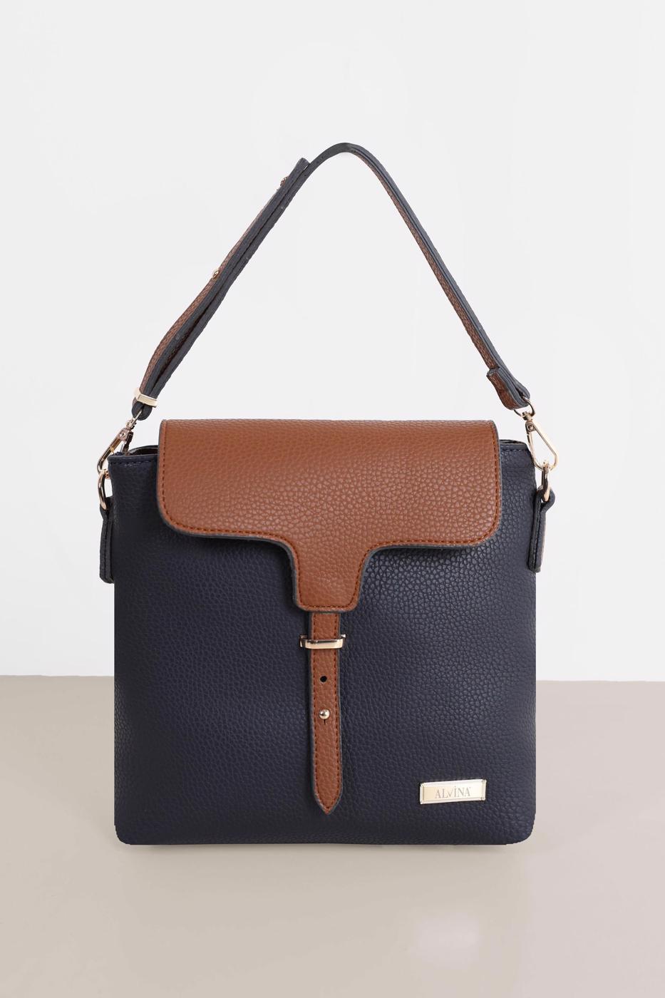 Vêtements hijab NOIR ALVİNA CEINTURE DÉTAIL SAC 9032