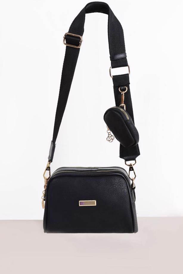 Hijab clothing BLACK ALVİNA PURSE DETAIL BAG 9036  - TRENDTESETTÜR