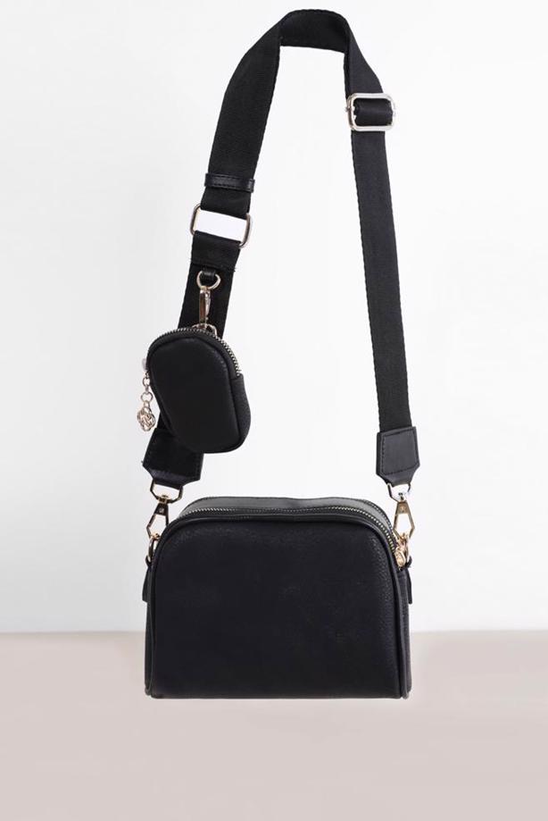 Hijab clothing BLACK ALVİNA PURSE DETAIL BAG 9036  - TRENDTESETTÜR