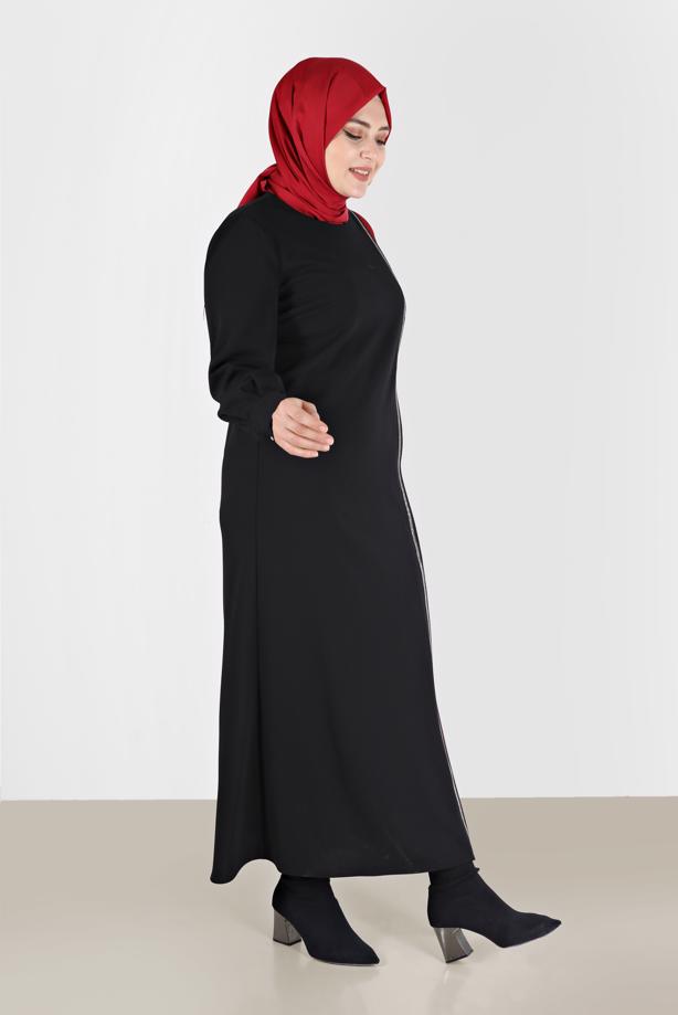 Vêtements hijab ROUGE ALVINA ROBE À RAYURES T 20193  - TRENDTESETTÜR