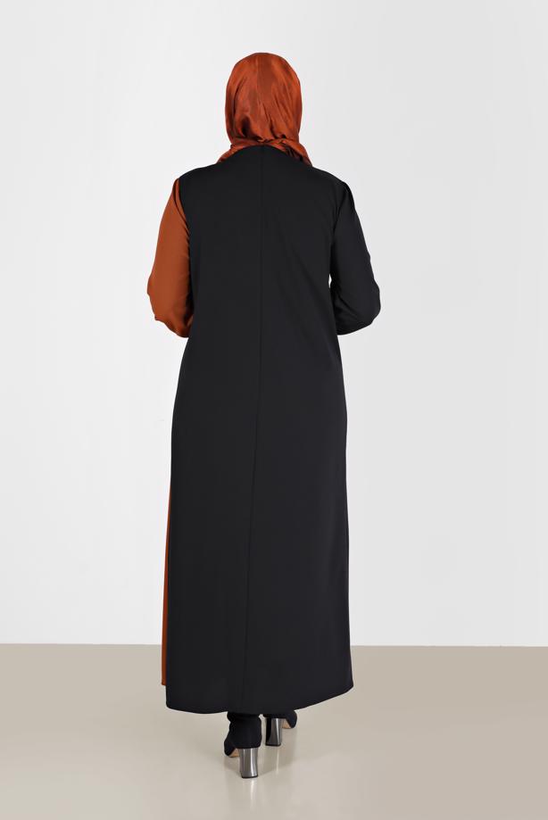 Vêtements hijab BRUN ALVINA ROBE À RAYURES T 20193  - TRENDTESETTÜR