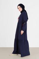 Vêtements hijab BLEU MARINE ROBE À SEQUINS 40118