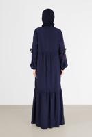 Vêtements hijab BLEU MARINE ROBE À SEQUINS 40118