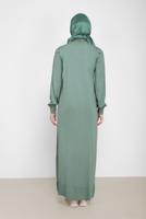 Tesettür giyim YEŞİL ALVİNA TRİKO ELBİSE T 42061
