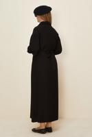 Tesettür giyim SİYAH T 42335 ALV SİLENA 9621 ELBİSE 38/44 TEK40