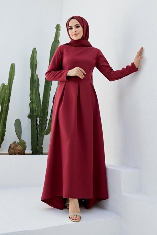 Vêtements hijab  PLEAT DETAIL DRESS 50001  - TRENDTESETTÜR