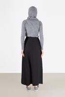 Hijab clothing BLACK ALVİNA EYELET DETAIL SKIRT 60128 