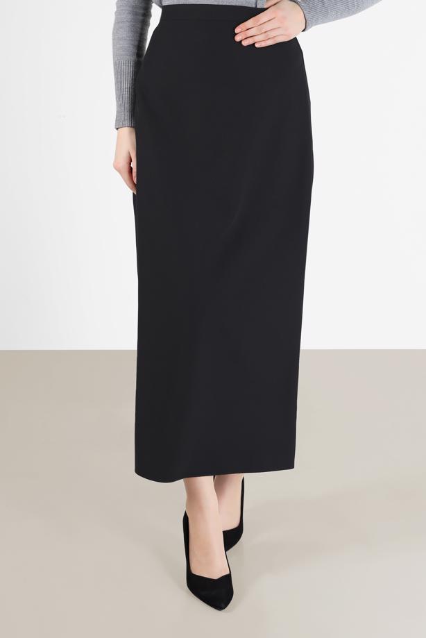 Tesettür giyim SİYAH ALVİNA KALEM ETEK 60129  - TRENDTESETTÜR