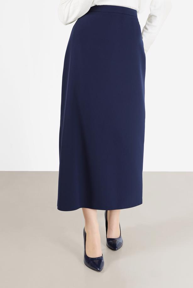 Tesettür giyim LACİVERT ALVİNA KALEM ETEK 60129  - TRENDTESETTÜR