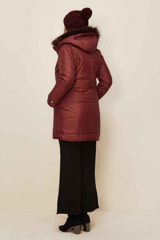 Tesettür giyim KAHVE T 90273 ALV DELTA 125 KABAN 38/44 - TRENDTESETTÜR