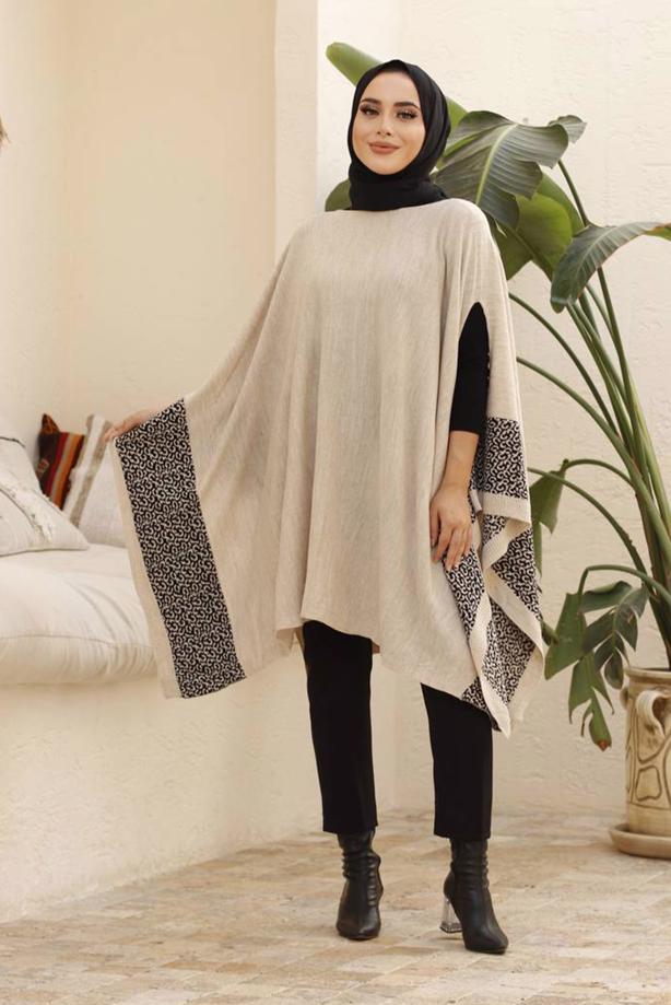 Hijab-Kleidung  LEOPAR DESEN DETAYLI PANÇO T 00001  - TRENDTESETTÜR