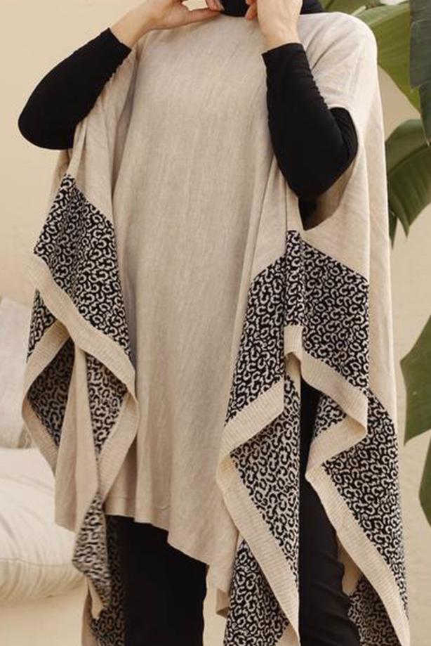 Hijab-Kleidung  LEOPAR DESEN DETAYLI PANÇO T 00001  - TRENDTESETTÜR