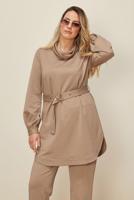 Tesettür giyim BEJ T 42450 ALV 8528 2′Lİ PANT.TK 38/44 TEK40