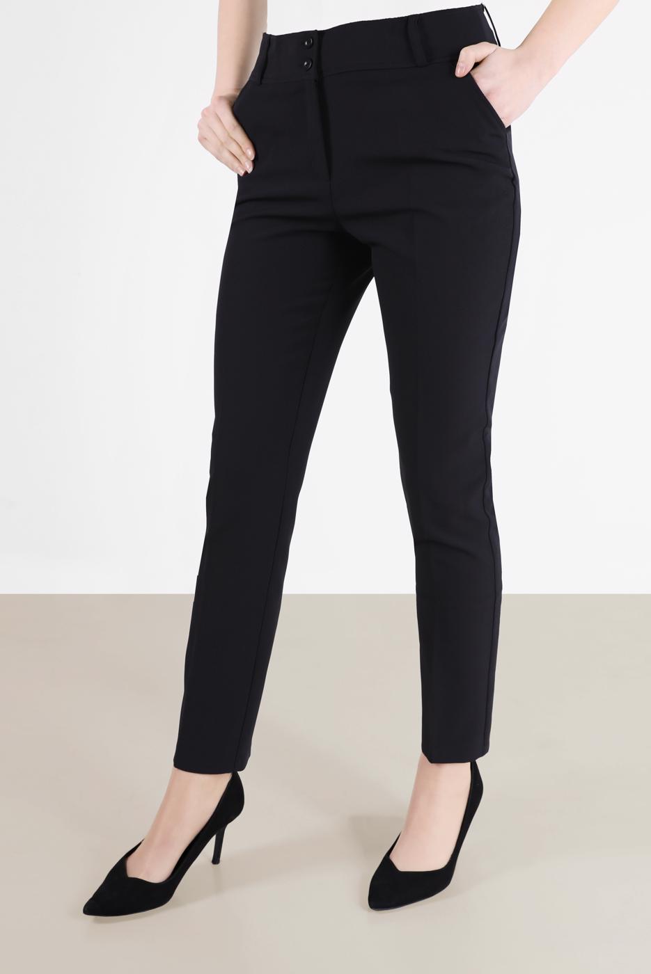 Tesettür giyim SİYAH ALVİNA KLASİK PANTOLON 70021	