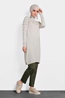 Tesettür giyim HAKİ ALVİNA KLASİK PANTOLON 70021	