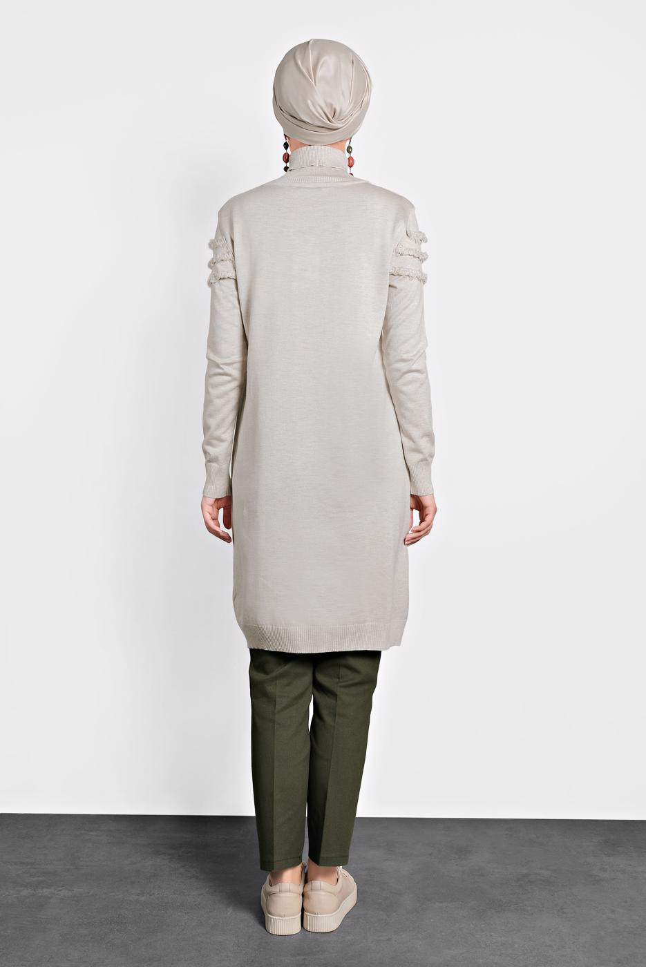 Tesettür giyim HAKİ ALVİNA KLASİK PANTOLON 70021	