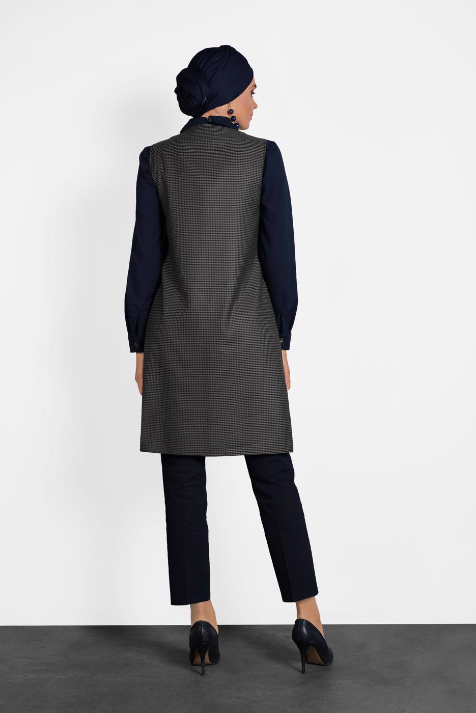 Hijab clothing NAVY BLUE ALVİNA CLASSIC TROUSERS 70021 