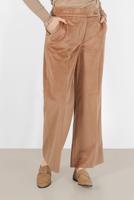 Tesettür giyim KAHVE ALVİNA FİTİLLİ KADİFE GENİŞ PAÇA PANTOLON 70033  