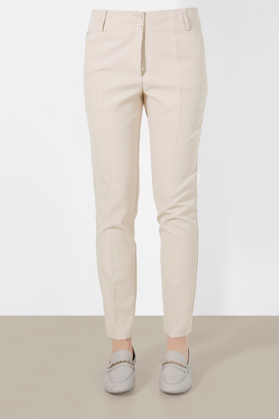Hijab clothing BEIGE ALVİNA CLASSIC CUT TROUSERS 70127 