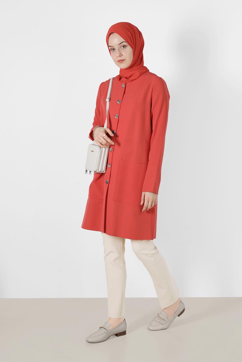 Hijab clothing BEIGE ALVİNA CLASSIC CUT TROUSERS 70127 