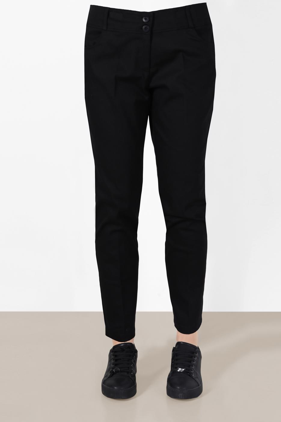 Tesettür giyim SİYAH ALVİNA KLASİK KESİM PANTOLON 70135 