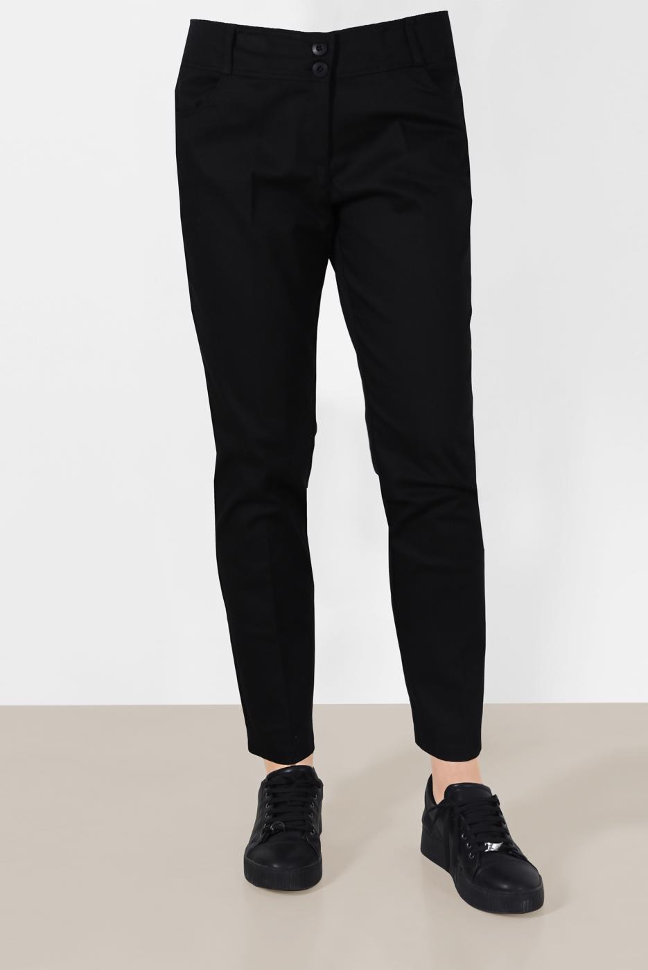 Tesettür giyim SİYAH ALVİNA KLASİK KESİM PANTOLON 70135 