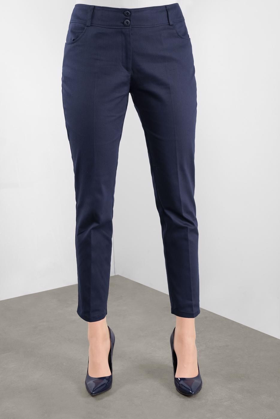 Tesettür giyim LACİVERT ALVİNA KLASİK KESİM PANTOLON 70135 